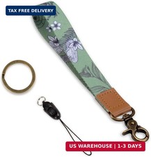 Key Phone Wristlet Strap, Hand Wrist Key Chain Lanyard with Ring, Cool Women Wri