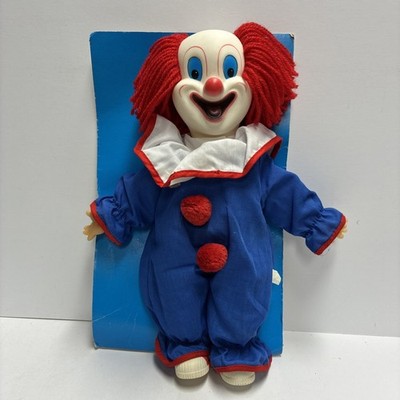 BOZO THE CLOWN DOLL 12'' INCHES LARRY HARMON PICTURES CORP GOLDBERGER DOLL/card