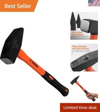 Versatile Engineer's Hammer - 3.30 lb Forged Steel Cross Peen for All Metalworks