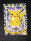 Pikachu #25 Topps Trading Cards Series 1 Blue Logo Pokemon Near Mint  Non Holo