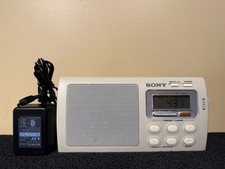 Sony ICF-M410V Portable 4-Band TV/Weather/FM/AM Radio w/Power Cord New Batt.
