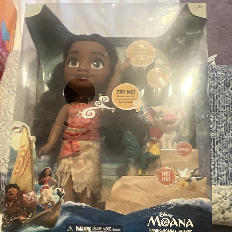 Disney Moana Singing 12 in Doll Set with Pua & Heihei Figures
