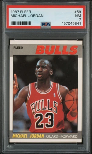 1987 Fleer Michael Jordan #59 PSA 7