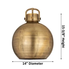 Innovations Lighting Newton Metal Sphere - 1 Light 14" Stem