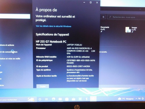 🏆 🥇PC Portable HP 255 G7 Ecran 15.6" 240 Go SSD 4Go RAM - Photo 4/11