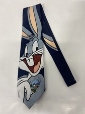 Vintage Looney Tunes Neck Tie Stamp Collection Bugs Bunny 1997 USPS Warner Bros