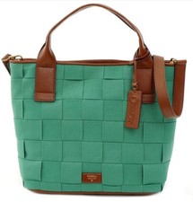 Fossil Damen Emerson Gewebt Leinen Schulranzen Malachite Schultertasche Tasche
