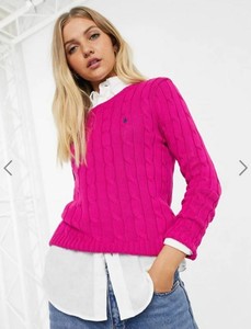 ralph lauren pink sweater women's