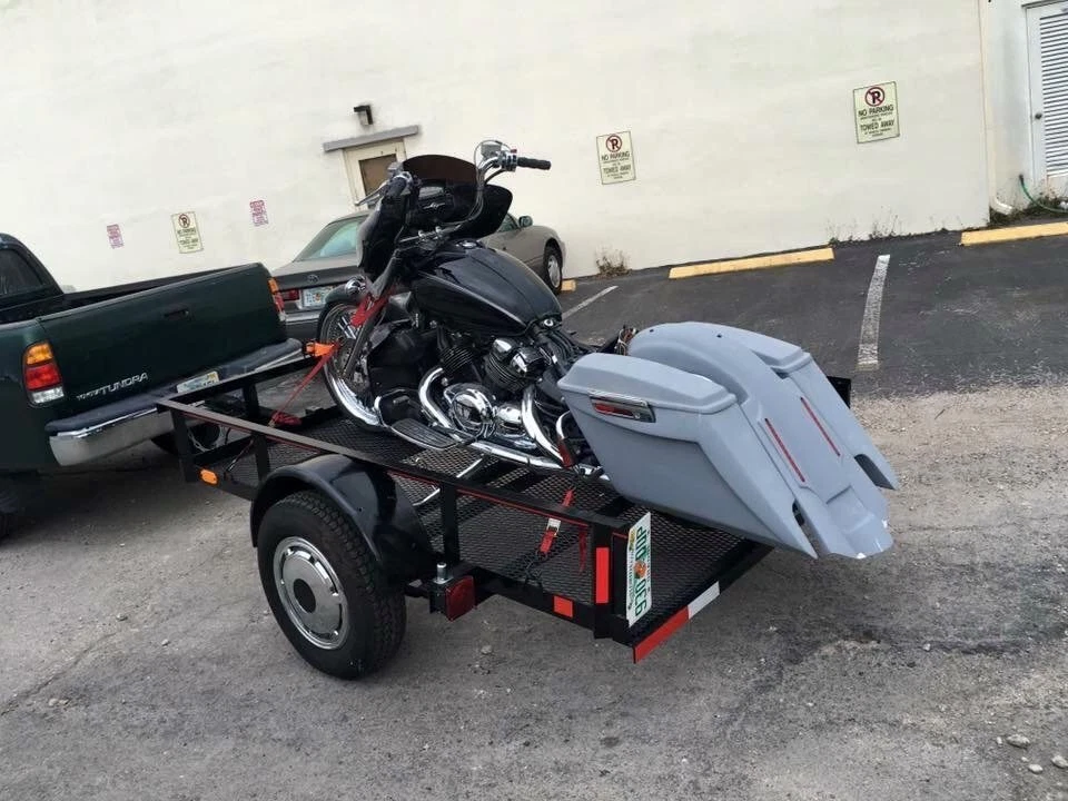 Alforjas extendidas estiradas Yamaha Royal Star Venture 5′′ guardabarros recortes dobles Foto 4 de 4