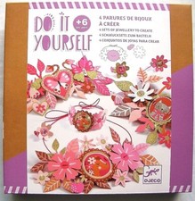 DJECO*Kinder*Creativ*Bastel*Do it yourself Glitzer Schmucksets*Zarte Medailllons