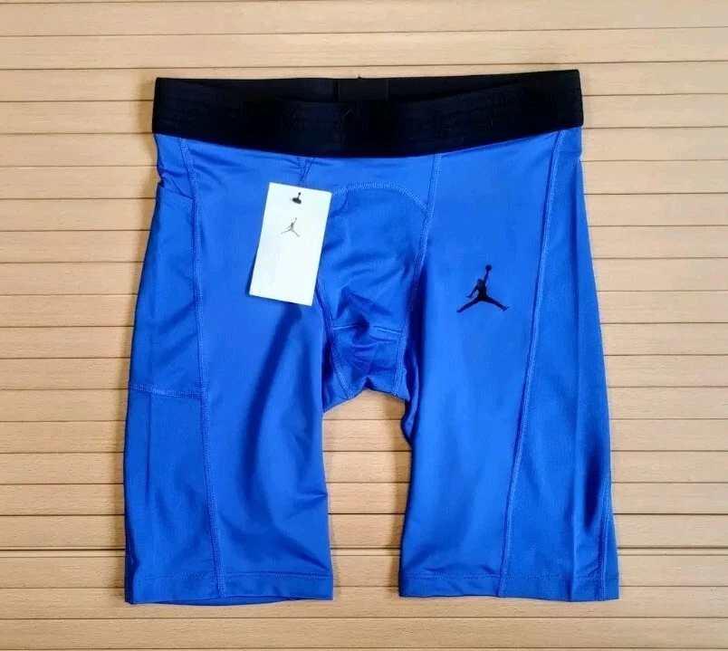 Air Jordan Dri-Fit Compression Shorts 1/2 Length Cycling Gym Tights Mens Medium