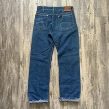 Vintage 50s 60s Lee Riders Sanforized Selvedge Denim Jeans Size 32X30