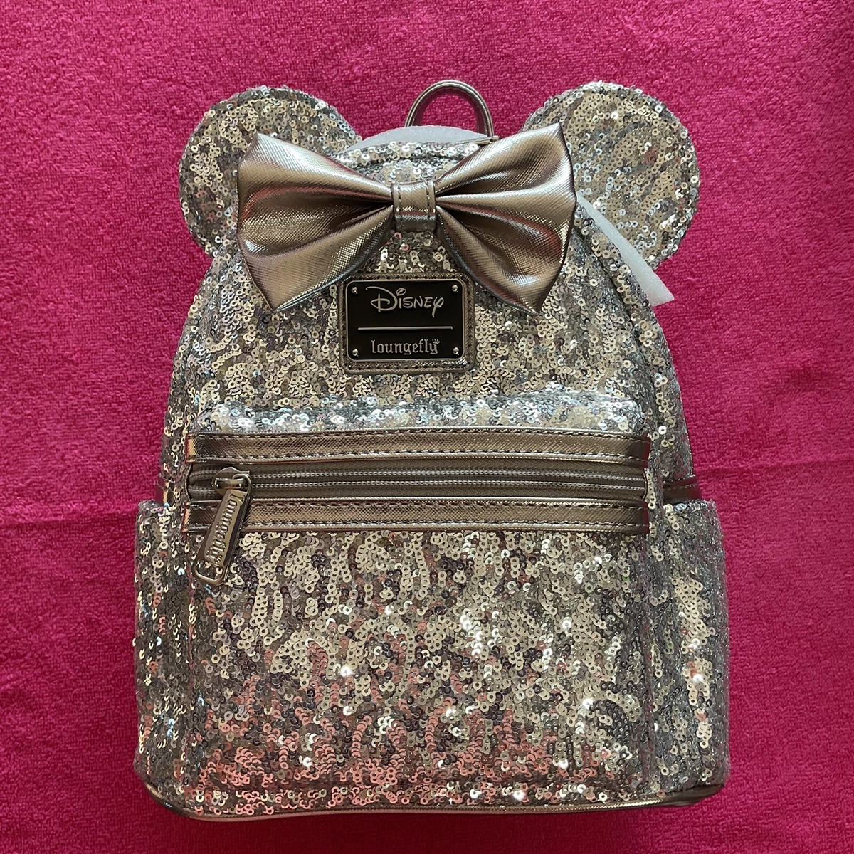 Loungefly silver online sequin backpack