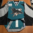 2006-07 Game Worn Brian Yandle Worcester Sharks AHL Hockey Jersey Used Teal 54