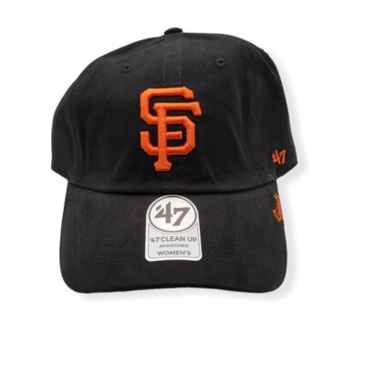 '47 San Francisco Giants Clean Up Women's Miata Black Adjustable Strap Hat  Cap