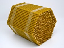 50 St. 16 cm Kerzen Bienenwachs geweiht