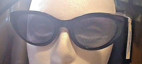 Rue 21 Sunglasses Black Cat-Eye Mild Shaped Polycarbonate 100% UV protection NWT - Picture 10 of 10