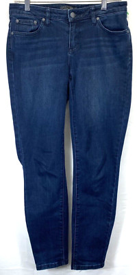 PrAna LJSH Jeans Womens 6/28 Blue Skinny Organic Cotton Stretch Short Inseam