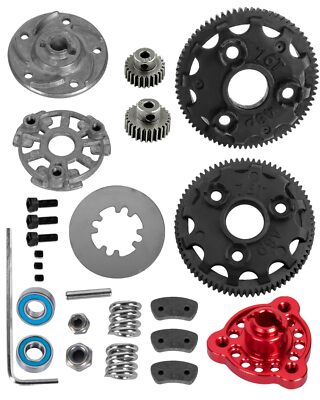 Spur Gear with Pinions & Slipper Clutch 76T 48P 1/10 Slash 2WD VXL Red
