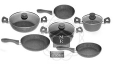 PENTOLE 9 Pz. CUORE DI PIETRA MINERAL STONE ANTIADERENTE BAVARIA