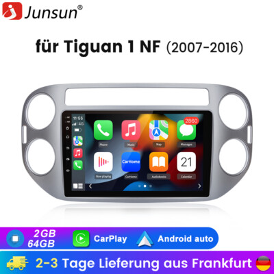 Android 15 Autoradio Für VW Tiguan 5N Golf Plus 2007-2014 Carplay GPS Navi 2+64G