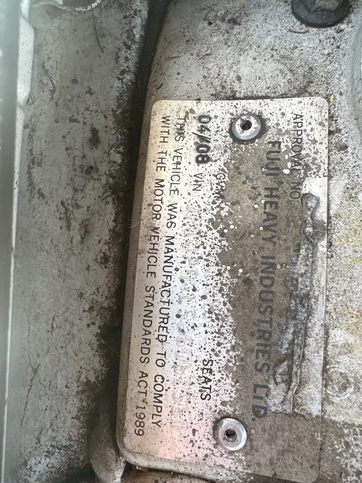 2008 Subaru Liberty Sump and Pickup 4th Gen Petrol Automatic #B630 - image 2 of 4