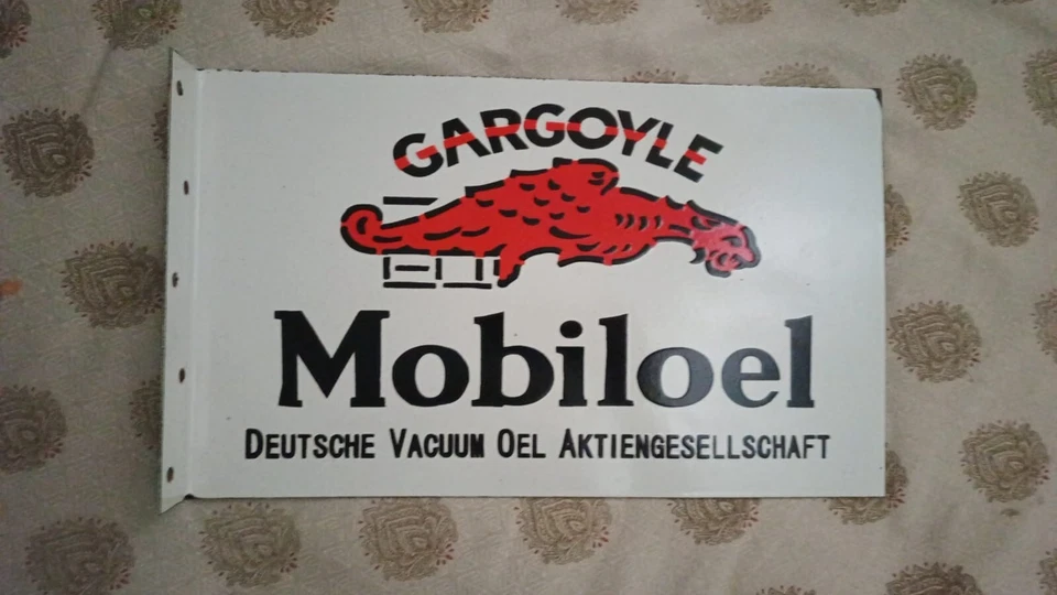Mobiloel  Pure Porcelain Enamel Heavy Metal Sign 18" with Flange - Image 2 of 3