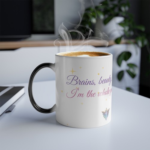 Heat-Reactive Mug for Strong Women - Worker - Color Morphing Mug, 11oz - Picture 7 of 9