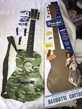2019 JAZWARES First Act DISCOVERY 30" ACOUSTIC GUITAR Camo GREEN CAMOFLAUGE EUC
