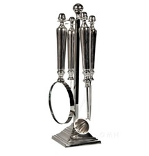 Set of 4 w/ Desk Stand Magnifying Glass, Letter & Bottle Opener, Candle Snuffer