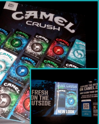 new tobacco commercials Camel Tobacco Crush Ad Reflective Advertisement 2021 NEW