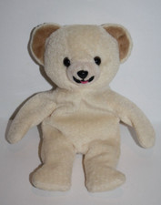 Snuggle Teddy Bear 8" Beanbag Cream Plush Stuffed Lever Brothers Soft Toy 1999