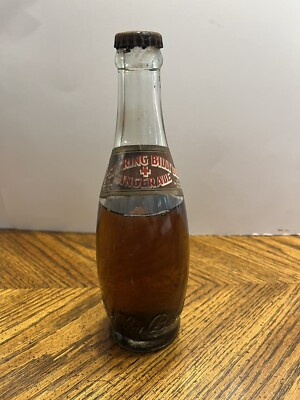 Vtg Antique 1932 Self Stirring Billy Baxter Ginger Ale Soda Bottle Unopened 