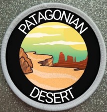 Insignia de parche de hierro/coser del desierto patagónico de 3"