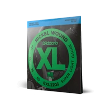 D'Addario EXL220S Bass Guitar Strings Super Light 40-95 Short Scale Nickel Wound