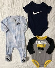 Lot of 3 - Infant Nike Bodysuits, 6 Months