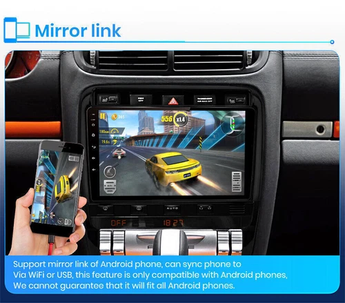 For 2002-2010 Porsche Cayenne WiFi CarPlay Radio Android 13.0 RDS GPS Navi AHD - Picture 13 of 20