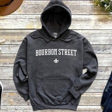 Bourbon Street Hoodie Bourbon Street New Orleans Pullover Hoodie
