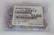 Spraying Systems Co QVV-SS650017 Quick W Tip ASB SS Lot of 12