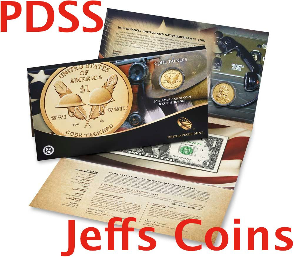 ✯ 2016 P D S S Sacagawea $1 Coin & Currency Set Native American