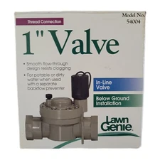 Lawn Genie 54004 24V ac Female Electric In-Line Valve 1 in.