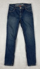 Yes Women’s Jeans Embroidered Skinny Straight Leg UK Size 14 (27x28.5 Inches)