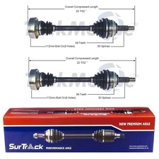 For Lexus RX300 FWD 1999-2001 Pair of Front CV Axle Shafts SurTrack Set