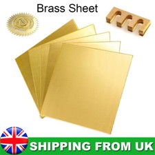 1/1.5/3/4mm Brass Sheet Plate Solid Metal Board for Model Jewellery Engineering