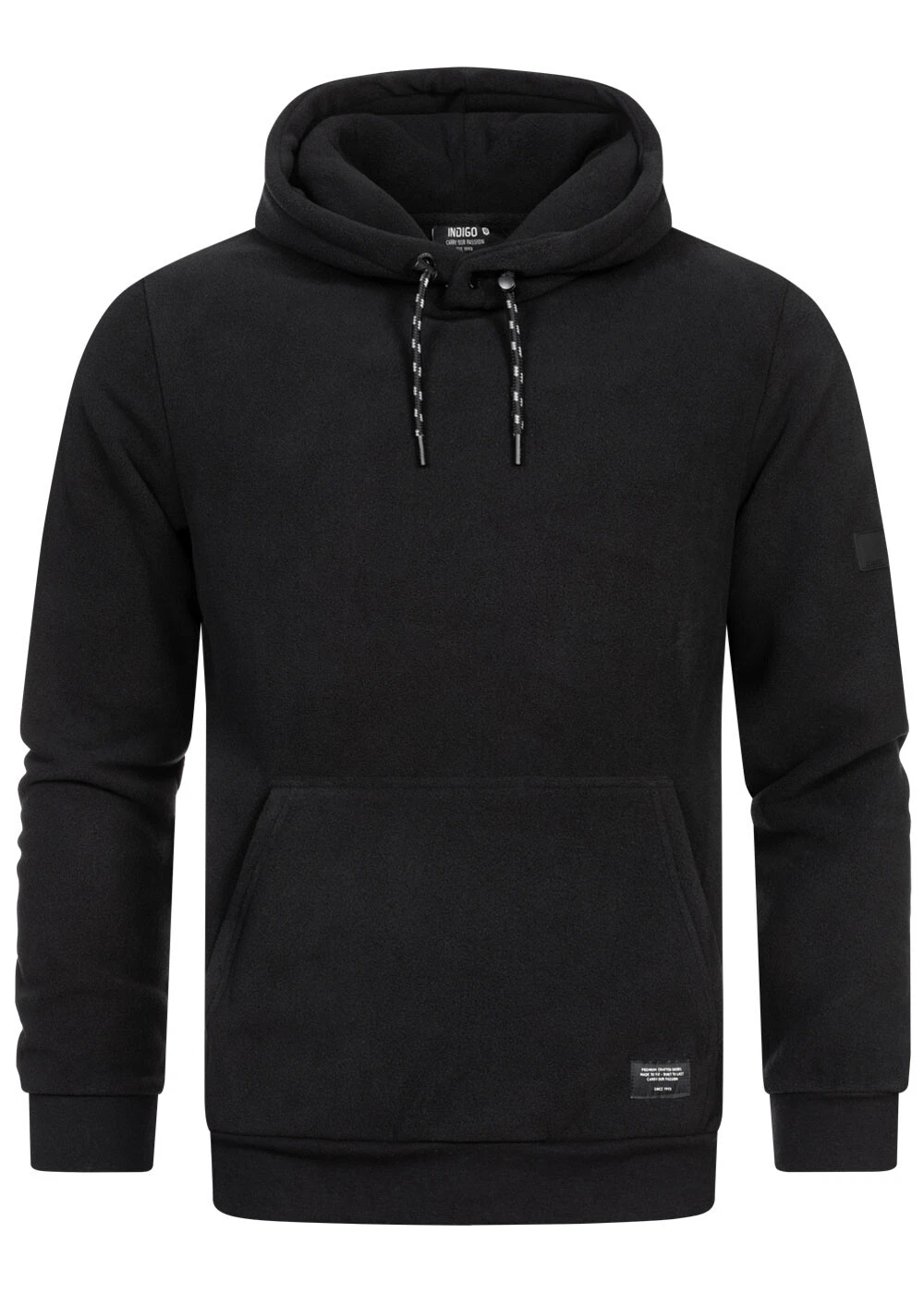 SACAI Felpa con cappuccio uomo Indicode neo orsacchiotto in pile pullover borsa per canguro corda 2 toni