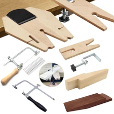 Bench pin & clamp hardwood  V slot tool jewellery making craft peg jewellers