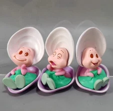 Disney Alice in Wonderland 3PCS Baby Oyster Shell Set Collection Figurine Toys