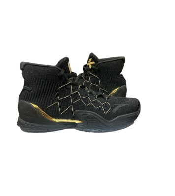 ANTA KT3 Klay Thompson Shoes Finals Away Men's 12 black gold