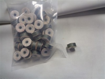 SEWING MACHINE THREAD BOBBIN SIZE M D-138 GRAY SET OF (50)
