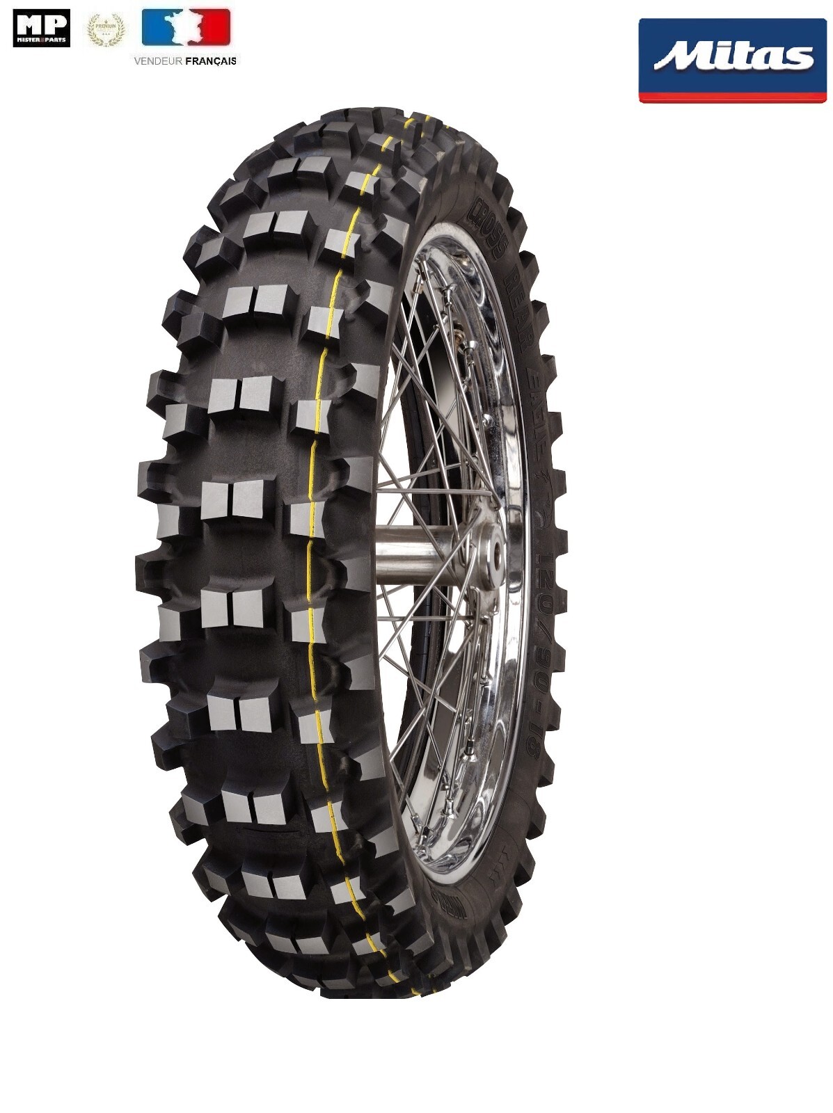 Pneu Enduro Mitas C-18 120/90-18 idéal pour vos sorties dominicales et cross